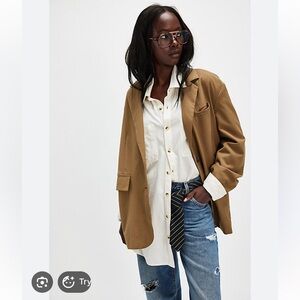 Free People Reggie Blazer in sage